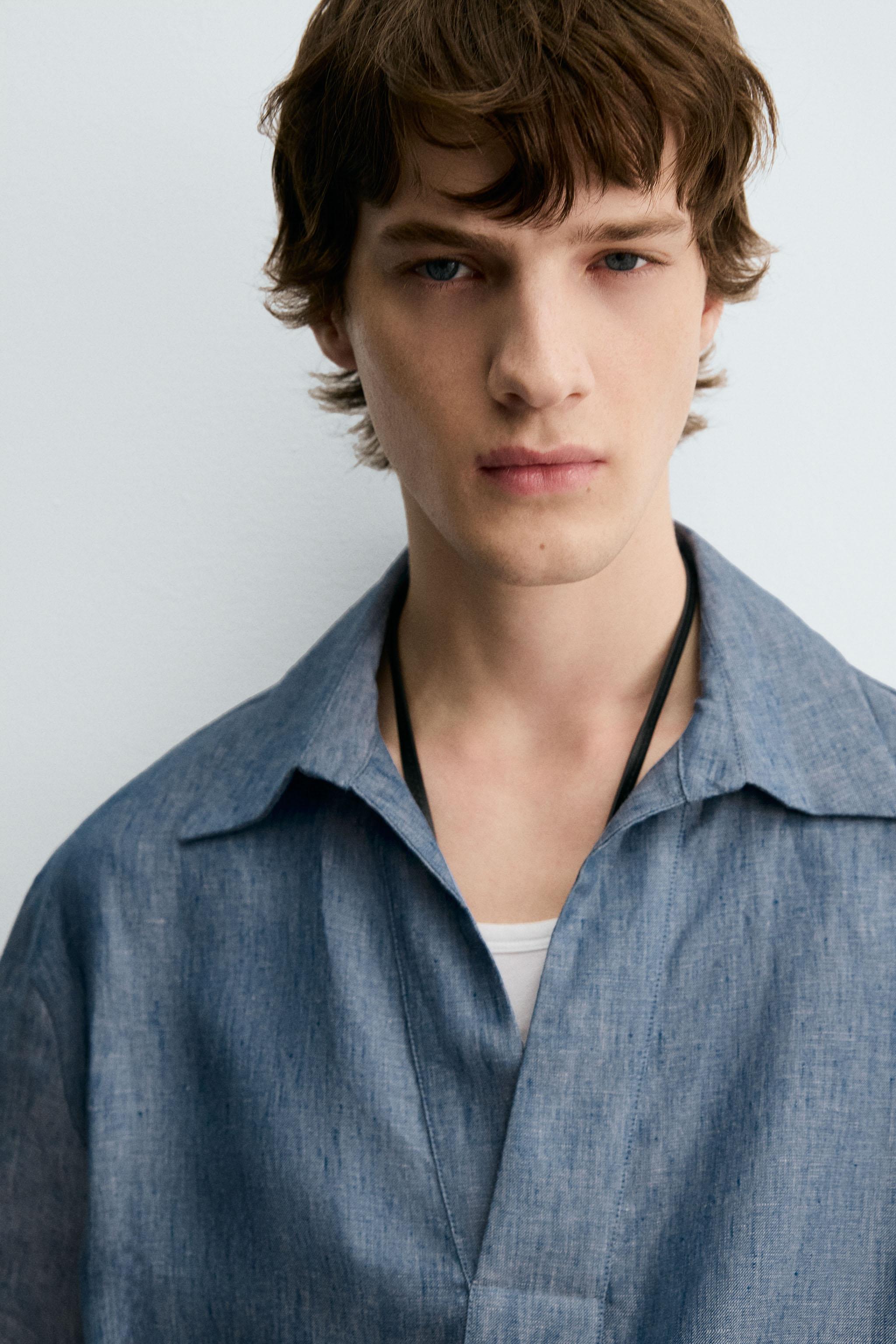 100% LINEN POLO SHIRT